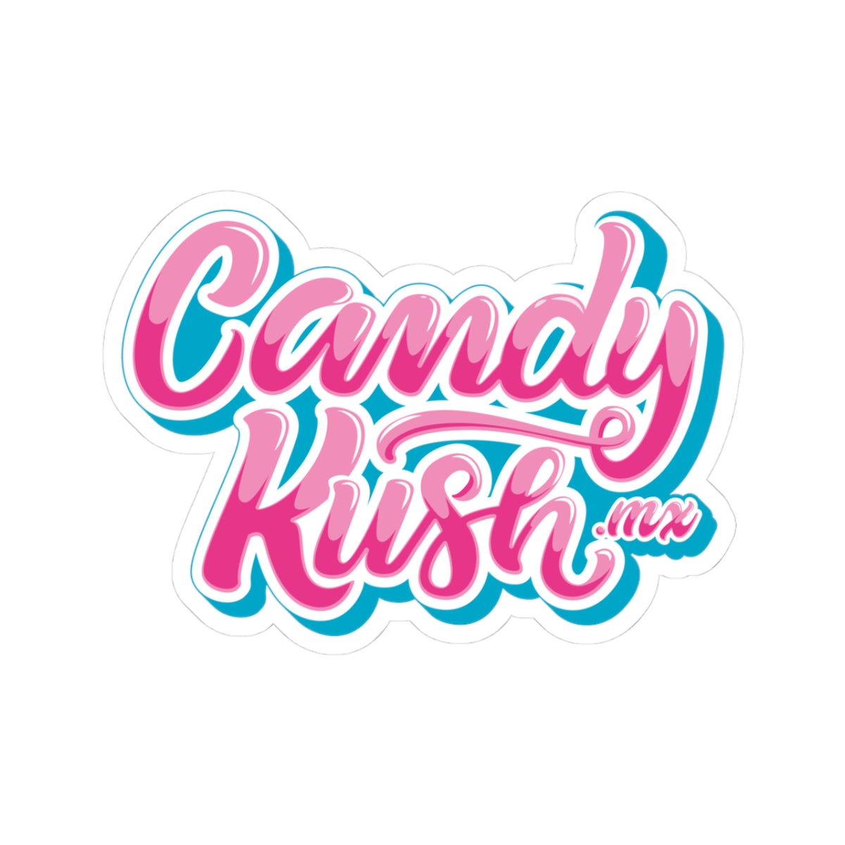 Vibrant Candy Kush Kiss-Cut Stickers for Personal Expression